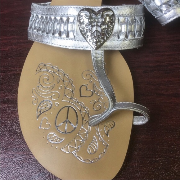 GUESS by Marciano Toe Ring Strap Slide Silver - Picture 2 of 5
